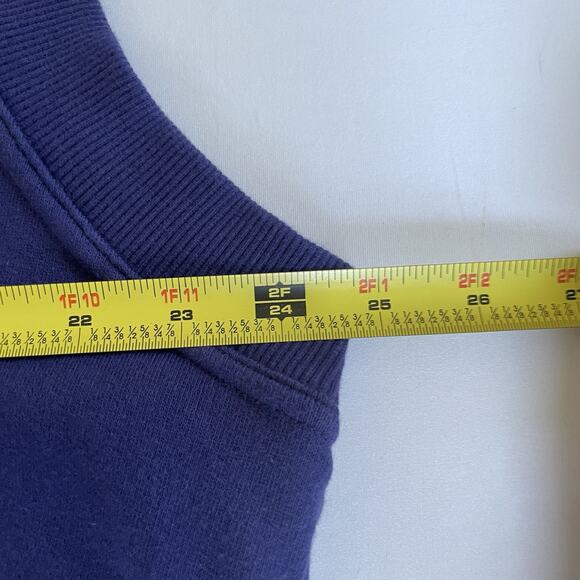 Vtg Golf Sweater Vest Navy Blue Embroidered Golfer Retro Grandpa Cotton 90s L - Picture 6 of 7